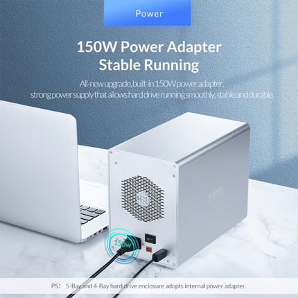 ORICO 9548U3-BK 3.5-Inch Multi-Bay Hard Drive Enclosure