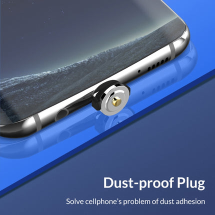 USB to Micro USB Magnetic Metal Connector Nylon Two-color Braided Magnetic Charging Cable, Cable Length: 1m, Micro USB