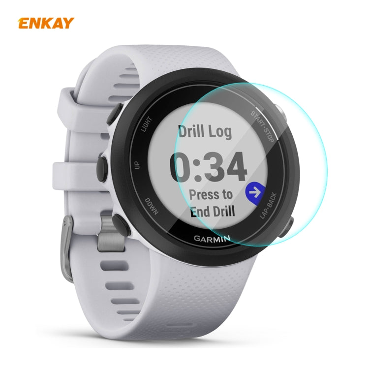 ENKAY Hat-Prince 0.2mm 9H 2.15D Curved Edge Tempered Glass Screen Protector  Watch Film, For Garmin Forerunner 45 / 45S, For Garmin Forerunner 735 / 735XT, For Garmin Instinct Tactical, For Garmin Approach S62, For Garmin Swim 2
