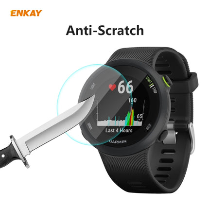 2 PCS ENKAY Hat-Prince 0.2mm 9H 2.15D Curved Edge Tempered Glass Screen Protector  Watch Film, For Garmin Forerunner 45 / 45S, For Garmin Forerunner 735 / 735XT, For Garmin Instinct Tactical, For Garmin Approach S62, For Garmin Swim 2
