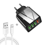 USB-C / Type-C Set EU Plug / Black