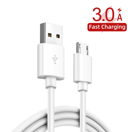 2 in 1 1m USB to Micro USB Data Cable + 30W QC 3.0 4 USB Interfaces Mobile Phone Tablet PC Universal Quick Charger Travel Charger Set, EU Plug, Micro USB Set EU Plug