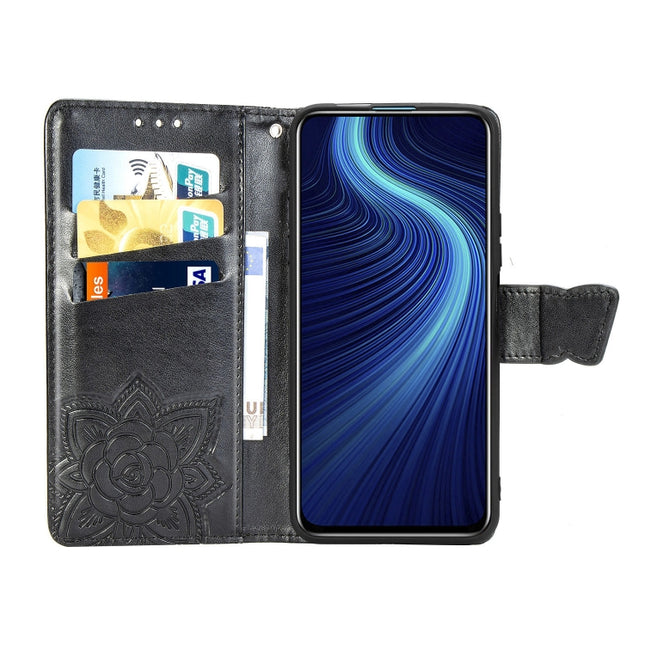 Butterfly Love Flower Embossed Horizontal Flip Leather Case with Bracket / Card Slot / Wallet / Lanyard, For Huawei Honor X10, For Huawei Y8P/ Enjoy 10S, For Huawei Y6P