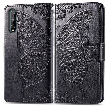 Butterfly Love Flower Embossed Horizontal Flip Leather Case with Bracket / Card Slot / Wallet / Lanyard, For Huawei Honor X10, For Huawei Y8P/ Enjoy 10S, For Huawei Y6P