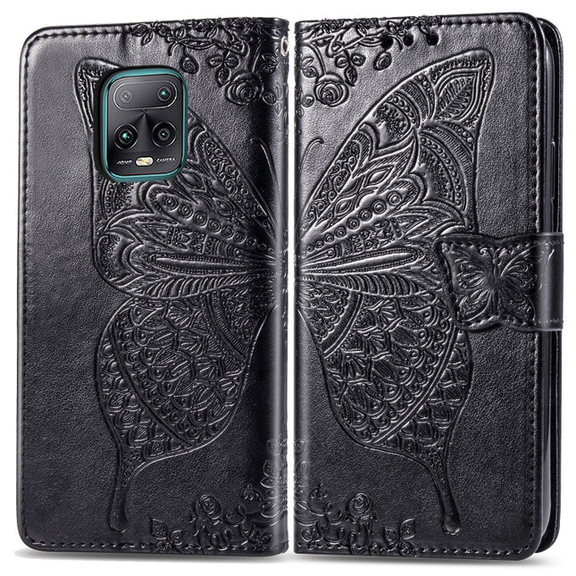 Butterfly Love Flower Embossed Horizontal Flip Leather Case with Bracket / Card Slot / Wallet / Lanyard, For Xiaomi Redmi 10X Pro/10X, For OPPO A52/A72/A92
