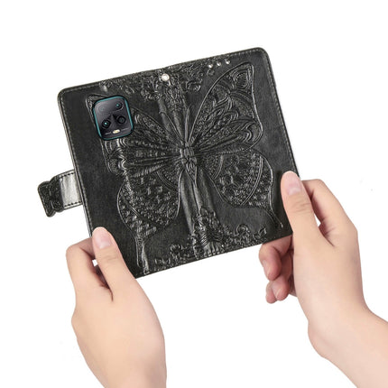 Butterfly Love Flower Embossed Horizontal Flip Leather Case with Bracket / Card Slot / Wallet / Lanyard, For Xiaomi Redmi 10X Pro/10X, For OPPO A52/A72/A92