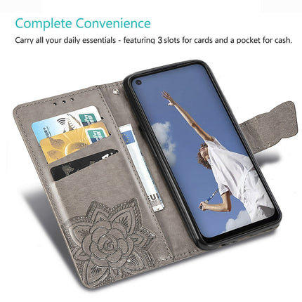 Butterfly Love Flower Embossed Horizontal Flip Leather Case with Bracket / Card Slot / Wallet / Lanyard, For Xiaomi Redmi 10X Pro/10X, For OPPO A52/A72/A92