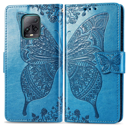 Butterfly Love Flower Embossed Horizontal Flip Leather Case with Bracket / Card Slot / Wallet / Lanyard, For Xiaomi Redmi 10X Pro/10X, For OPPO A52/A72/A92
