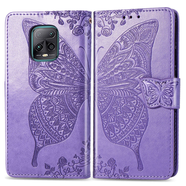 Butterfly Love Flower Embossed Horizontal Flip Leather Case with Bracket / Card Slot / Wallet / Lanyard, For Xiaomi Redmi 10X Pro/10X, For OPPO A52/A72/A92
