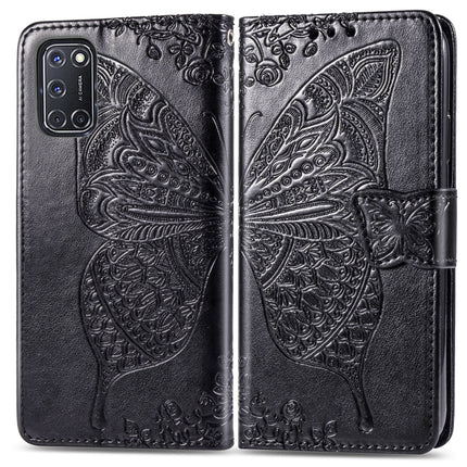 Butterfly Love Flower Embossed Horizontal Flip Leather Case with Bracket / Card Slot / Wallet / Lanyard, For Xiaomi Redmi 10X Pro/10X, For OPPO A52/A72/A92
