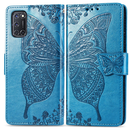 Butterfly Love Flower Embossed Horizontal Flip Leather Case with Bracket / Card Slot / Wallet / Lanyard, For Xiaomi Redmi 10X Pro/10X, For OPPO A52/A72/A92