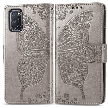 Butterfly Love Flower Embossed Horizontal Flip Leather Case with Bracket / Card Slot / Wallet / Lanyard, For Xiaomi Redmi 10X Pro/10X, For OPPO A52/A72/A92
