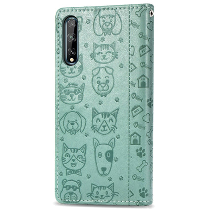 Lovely Cat and Dog Embossing Pattern Horizontal Flip Leather Case , with Holder & Card Slots & Wallet & Cartoon Clasp & Lanyard, For Huawei Y6P, For Huawei Y8P / Enjoy 10s, For Xiaomi Redmi 10X Pro, For Xiaomi Redmi 10X Pro 0, For OPPO A92 / A72 / A52