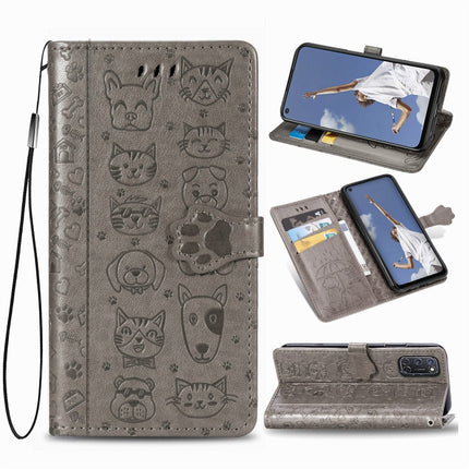 Lovely Cat and Dog Embossing Pattern Horizontal Flip Leather Case , with Holder & Card Slots & Wallet & Cartoon Clasp & Lanyard, For Huawei Y6P, For Huawei Y8P / Enjoy 10s, For Xiaomi Redmi 10X Pro, For Xiaomi Redmi 10X Pro 0, For OPPO A92 / A72 / A52