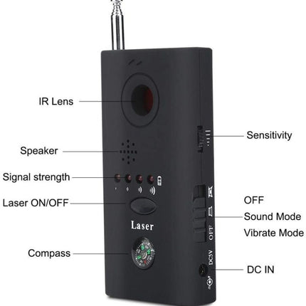 CC308 Full Range Camera Laser  Detector  Mini Wireless Camera Signal GSM Device Finder