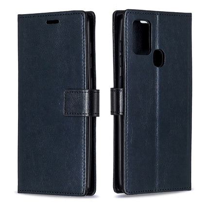 For Samsung Galaxy A21s Crazy Horse Texture Horizontal Flip Leather Case with Holder & Card Slots & Wallet & Photo Frame, For Galaxy A21s