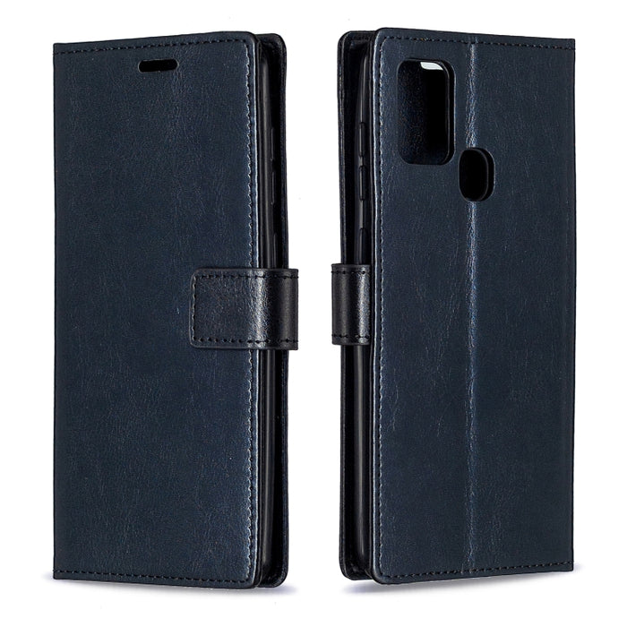 For Samsung Galaxy A21s Crazy Horse Texture Horizontal Flip Leather Case with Holder & Card Slots & Wallet & Photo Frame, For Galaxy A21s