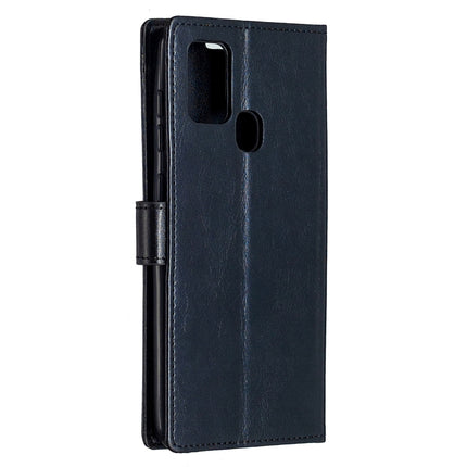 For Samsung Galaxy A21s Crazy Horse Texture Horizontal Flip Leather Case with Holder & Card Slots & Wallet & Photo Frame, For Galaxy A21s