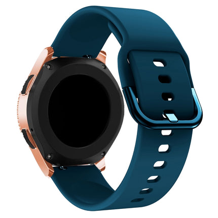 20mm For Huawei Watch GT2 42MM / Amazfit BipS 2 Youth Version Universal Color Buckle Silicone Strap