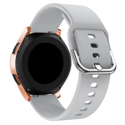 20mm For Huawei Watch GT2 42MM / Amazfit BipS 2 Youth Version Universal Color Buckle Silicone Strap