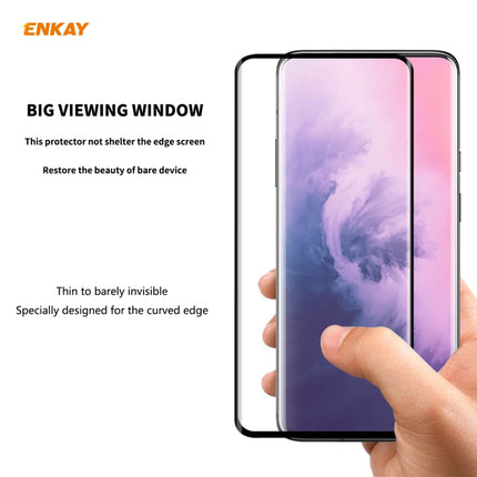 ENKAY Hat-Prince 0.26mm 9H 3D Full Glue Explosion-proof Full Screen Curved Heat Bending Tempered Glass Film, For OnePlus 7 Pro / 7T Pro, For OnePlus 8, For OnePlus 8 Pro, For Xiaomi Note 10 / CC9 Pro, For Xiaomi  10 / 10 Pro, For Huawei Mate 30 Pro(1pc...