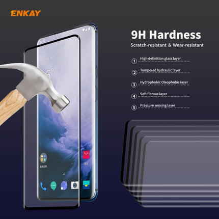 ENKAY Hat-Prince 0.26mm 9H 3D Full Glue Explosion-proof Full Screen Curved Heat Bending Tempered Glass Film, For OnePlus 7 Pro / 7T Pro, For OnePlus 8, For OnePlus 8 Pro, For Xiaomi Note 10 / CC9 Pro, For Xiaomi  10 / 10 Pro, For Huawei Mate 30 Pro(1pc...