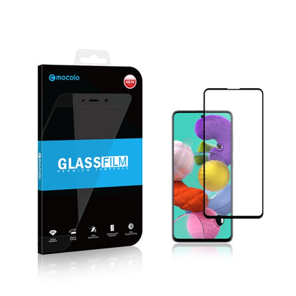 2 PCS mocolo 0.33mm 9H 2.5D Full Glue Tempered Glass Film, For Galaxy A51 5G, For  Galaxy A71 5G
