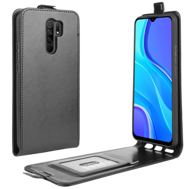 For Xiaomi Redmi 9 R64 Texture Single Vertical Flip Leather Protective Case with Card Slots & Photo Frame, For Xiaomi Redmi 9