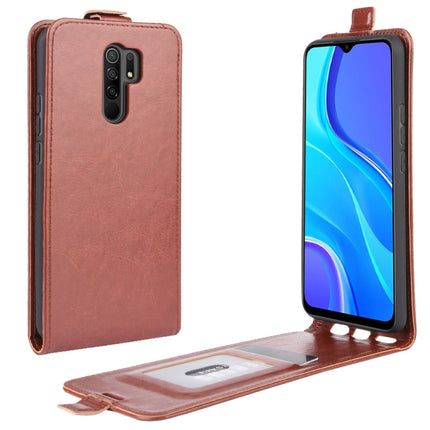 For Xiaomi Redmi 9 R64 Texture Single Vertical Flip Leather Protective Case with Card Slots & Photo Frame, For Xiaomi Redmi 9