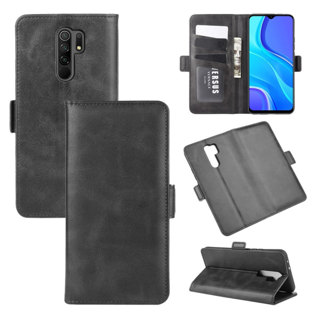 For Xiaomi Redmi 9 Dual-side Magnetic Buckle Horizontal Flip Leather Case with Holder & Card Slots & Wallet, For Xiaomi Redmi 9