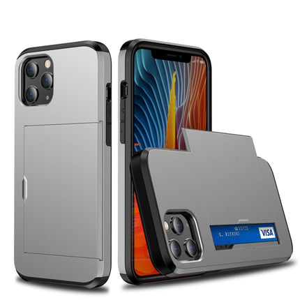 For iPhone 12 Pro 6.1 Shockproof Rugged Armor Protective Case with Card Slot, For iPhone 12 / 12 Pro