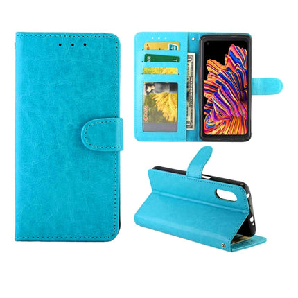 Crazy Horse Texture Leather Horizontal Flip Protective Case with Holder & Card Slots & Wallet & Photo Frame, For OPPO A92s, For Xiaomi Mi Note 10 Lite, For OPPO A52, For Samsung Galaxy Xcover Pro, For Huawei Nova 7 Pro