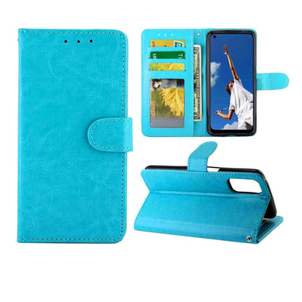 Crazy Horse Texture Leather Horizontal Flip Protective Case with Holder & Card Slots & Wallet & Photo Frame, For OPPO A92s, For Xiaomi Mi Note 10 Lite, For OPPO A52, For Samsung Galaxy Xcover Pro, For Huawei Nova 7 Pro