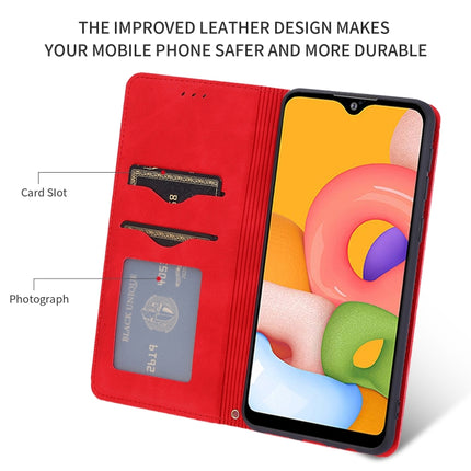 Retro Skin Feel Business Magnetic Horizontal Flip Leather Case, For Samsung Galaxy A01 (EU), For Samsung Galaxy A11 (US), For Samsung Galaxy A21  (EU), For Samsung Galaxy A31