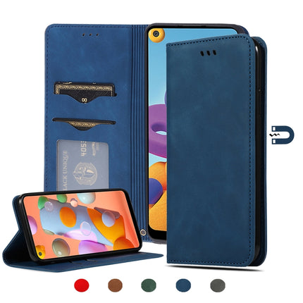 Retro Skin Feel Business Magnetic Horizontal Flip Leather Case, For Samsung Galaxy A01 (EU), For Samsung Galaxy A11 (US), For Samsung Galaxy A21  (EU), For Samsung Galaxy A31