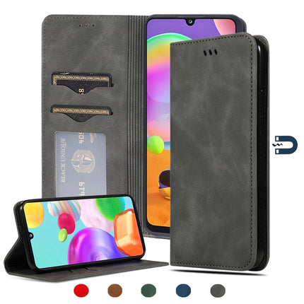 Retro Skin Feel Business Magnetic Horizontal Flip Leather Case, For Samsung Galaxy A41 (EU), For Samsung Galaxy A51 5G, For Samsung Galaxy A71 5G, For Samsung Galaxy Note 10 Lite/A81