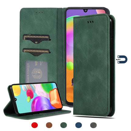 Retro Skin Feel Business Magnetic Horizontal Flip Leather Case, For Samsung Galaxy A41 (EU), For Samsung Galaxy A51 5G, For Samsung Galaxy A71 5G, For Samsung Galaxy Note 10 Lite/A81