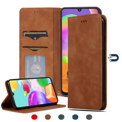 Retro Skin Feel Business Magnetic Horizontal Flip Leather Case, For Samsung Galaxy A41 (EU), For Samsung Galaxy A51 5G, For Samsung Galaxy A71 5G, For Samsung Galaxy Note 10 Lite/A81