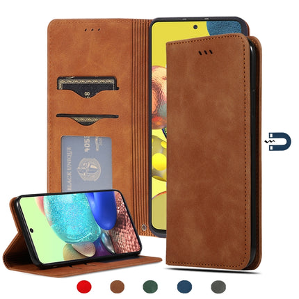 Retro Skin Feel Business Magnetic Horizontal Flip Leather Case, For Samsung Galaxy A41 (EU), For Samsung Galaxy A51 5G, For Samsung Galaxy A71 5G, For Samsung Galaxy Note 10 Lite/A81