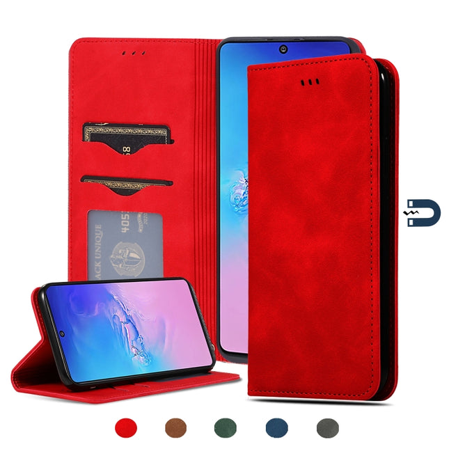 Retro Skin Feel Business Magnetic Horizontal Flip Leather Case, For Samsung Galaxy S10 Lite/A91, For Samsung Galaxy A21s