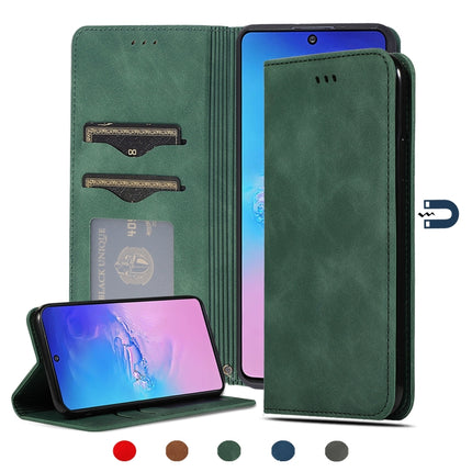 Retro Skin Feel Business Magnetic Horizontal Flip Leather Case, For Samsung Galaxy S10 Lite/A91, For Samsung Galaxy A21s