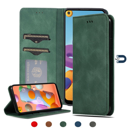 Retro Skin Feel Business Magnetic Horizontal Flip Leather Case, For Samsung Galaxy S10 Lite/A91, For Samsung Galaxy A21s