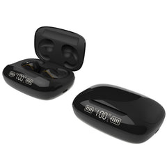 T20 TWS Bluetooth 5.0 Touch Wireless Bluetooth Earphone with Three LED Battery Display & Charging Box, Support Call & Voice Assistant