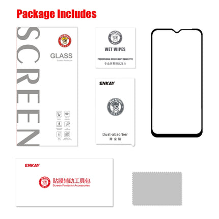 ENKAY Hat-prince Full Glue 0.26mm 9H 2.5D Tempered Glass Film for, For Galaxy A20e