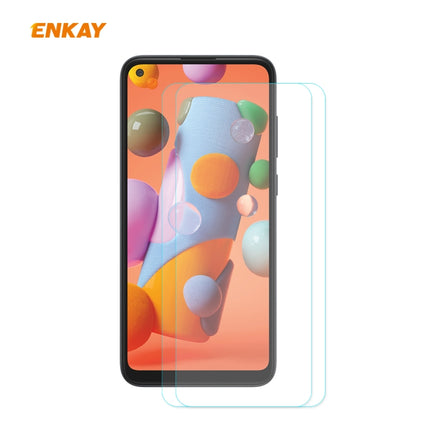 2 PCS ENKAY Hat-Prince 0.26mm 9H 2.5D Curved Edge Tempered Glass Film, For Samsung Galaxy A01, For Samsung Galaxy A10s, For Samsung Galaxy A11 / Galaxy M11, For Samsung Galaxy A21, For Samsung Galaxy A21s, For Samsung Galaxy A31, For Samsung Galaxy A41...