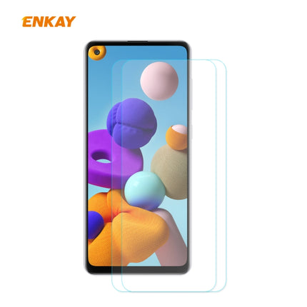 2 PCS ENKAY Hat-Prince 0.26mm 9H 2.5D Curved Edge Tempered Glass Film, For Samsung Galaxy A01, For Samsung Galaxy A10s, For Samsung Galaxy A11 / Galaxy M11, For Samsung Galaxy A21, For Samsung Galaxy A21s, For Samsung Galaxy A31, For Samsung Galaxy A41...