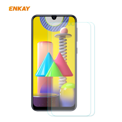 2 PCS ENKAY Hat-Prince 0.26mm 9H 2.5D Curved Edge Tempered Glass Film, For Samsung Galaxy A01, For Samsung Galaxy A10s, For Samsung Galaxy A11 / Galaxy M11, For Samsung Galaxy A21, For Samsung Galaxy A21s, For Samsung Galaxy A31, For Samsung Galaxy A41...