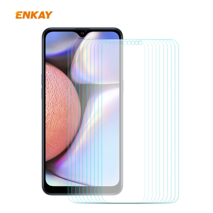 10 PCS ENKAY Hat-Prince 0.26mm 9H 2.5D Curved Edge Tempered Glass Film, For Samsung Galaxy A01, For Samsung Galaxy A10s, For Samsung Galaxy A11 / Galaxy M11, For Samsung Galaxy A21, For Samsung Galaxy A21s, For Samsung Galaxy A31, For Samsung Galaxy A4...