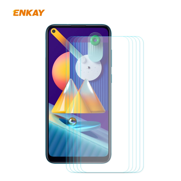 5PCS ENKAY Hat-Prince 0.26mm 9H 2.5D Curved Edge Tempered Glass Film, For Samsung Galaxy A01, For Samsung Galaxy A10s, For Samsung Galaxy A11 / M11, For Samsung Galaxy A21, For Samsung Galaxy A21s, For Samsung Galaxy M31 / M21, For Galaxy A31 5 PCS����...