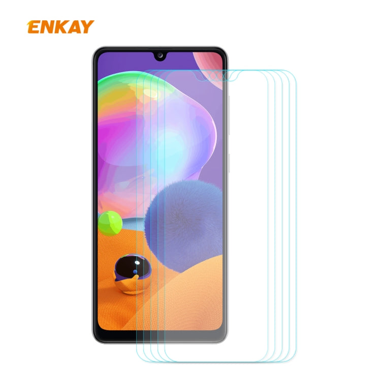 5PCS ENKAY Hat-Prince 0.26mm 9H 2.5D Curved Edge Tempered Glass Film, For Samsung Galaxy A01, For Samsung Galaxy A10s, For Samsung Galaxy A11 / M11, For Samsung Galaxy A21, For Samsung Galaxy A21s, For Samsung Galaxy M31 / M21, For Galaxy A31 5 PCS����...